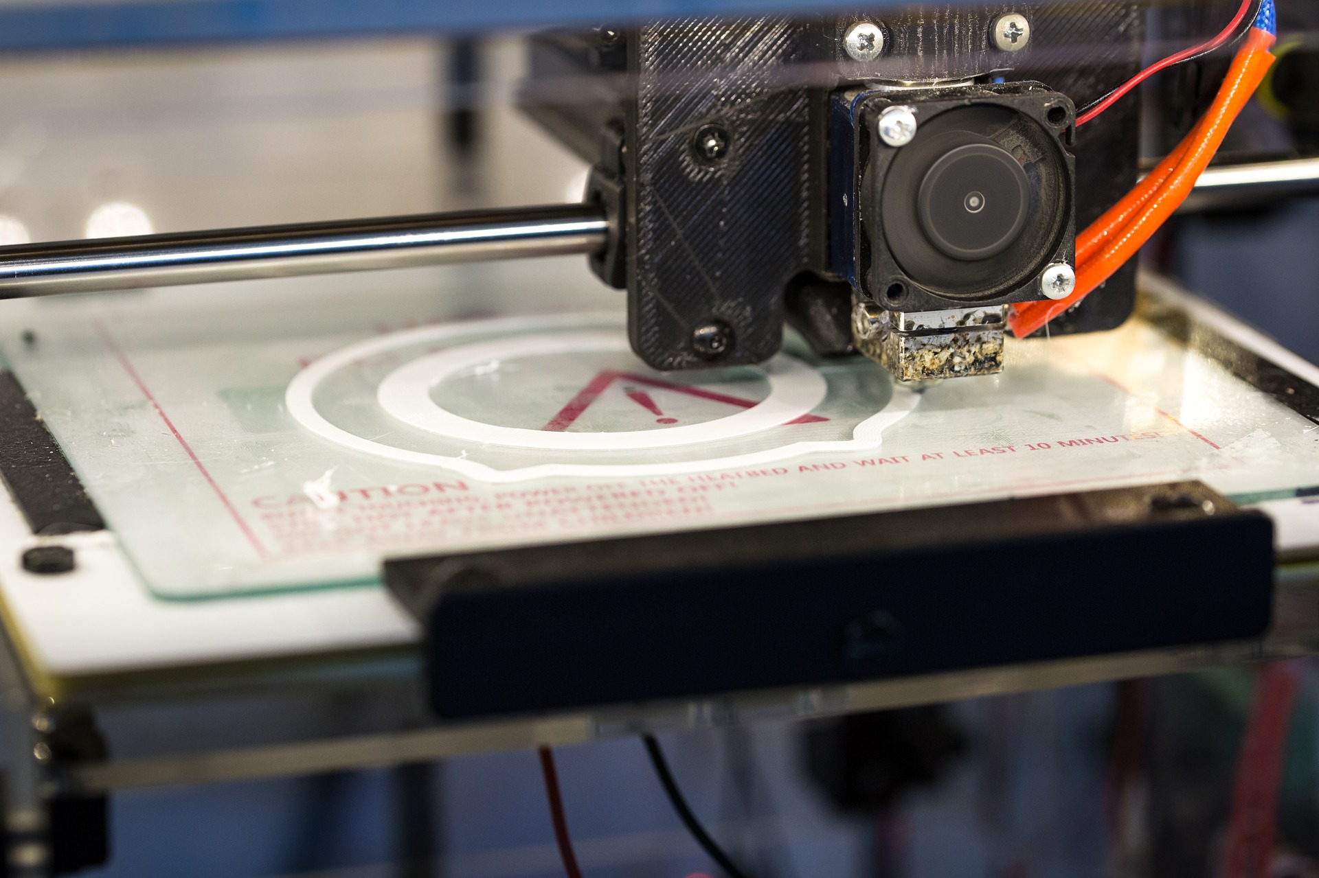 A 3D Printer in action